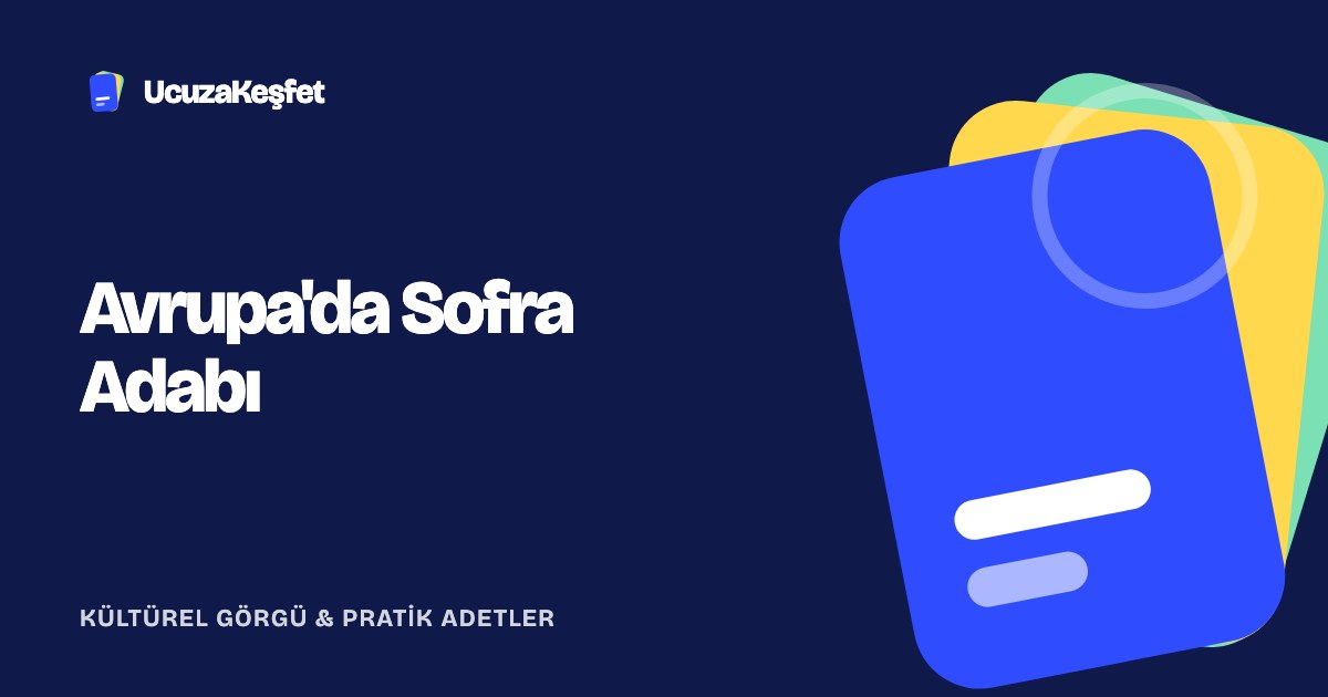 Avrupa'da Sofra Adabı