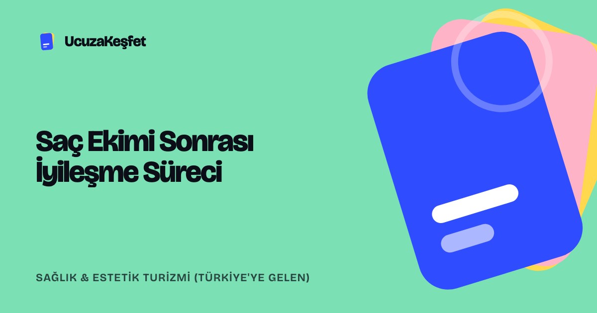 Saç Ekimi Sonrası İyileşme Süreci