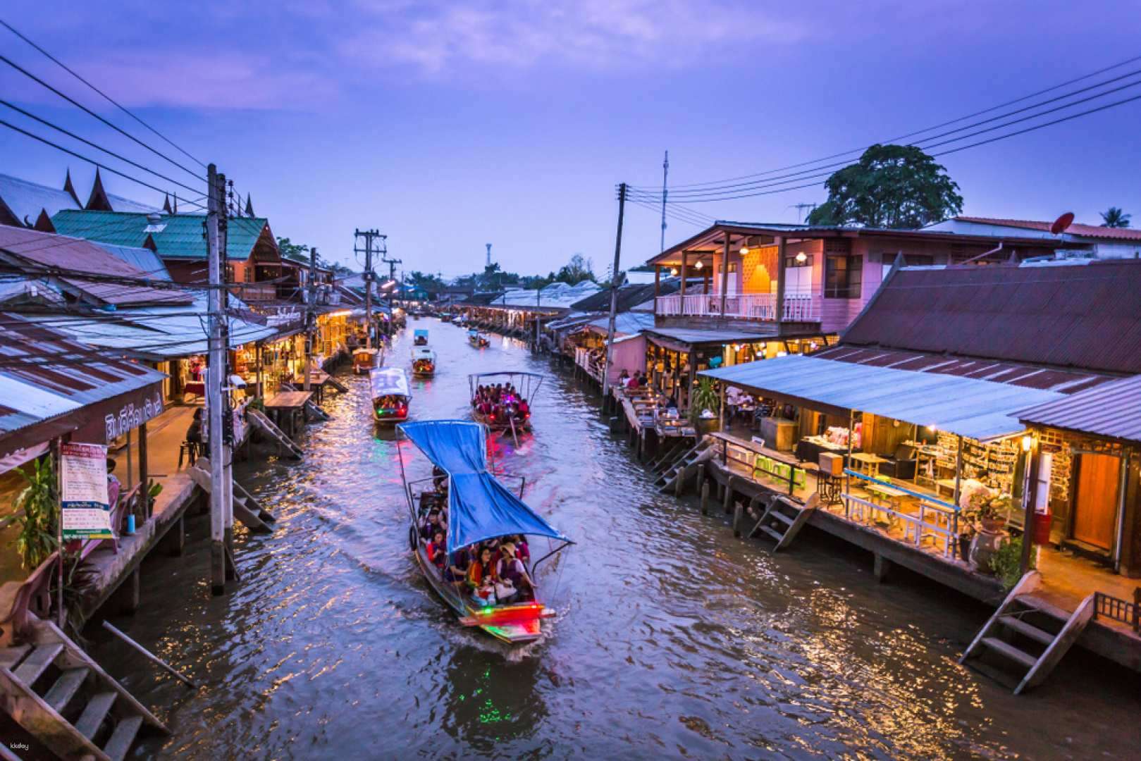 Damnoen Saduak / Amphawa Yüzen Pazarı (günübirlik)