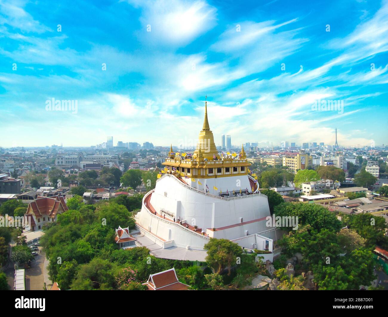 Wat Saket (Altın Dağ) + Loha Prasat