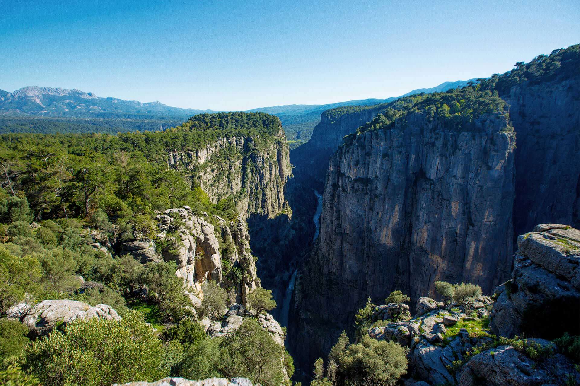 Köprülü Kanyon rafting Milli Park doğa