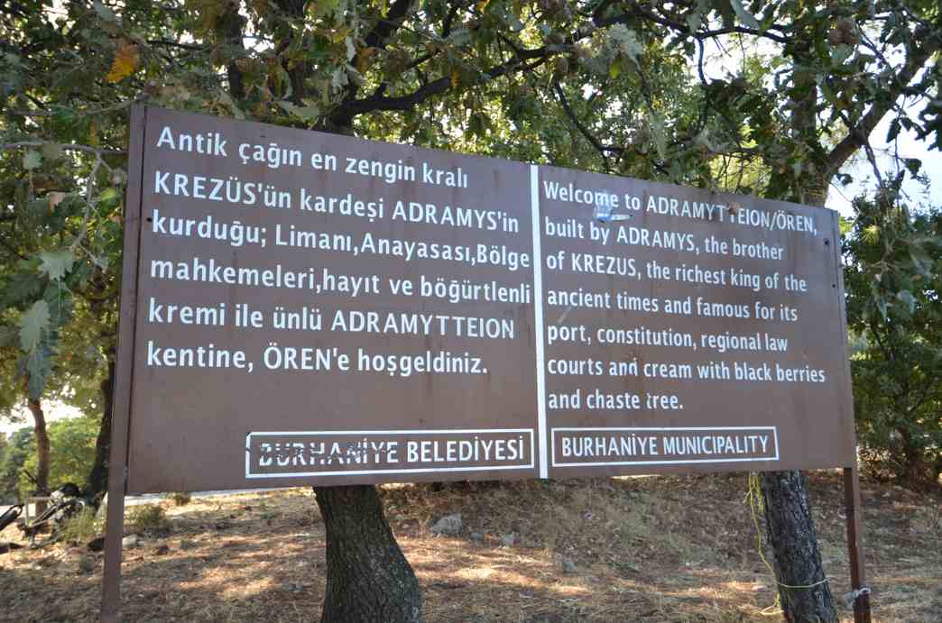 Adramyttion antik kent kalıntı MÖ 12.yy