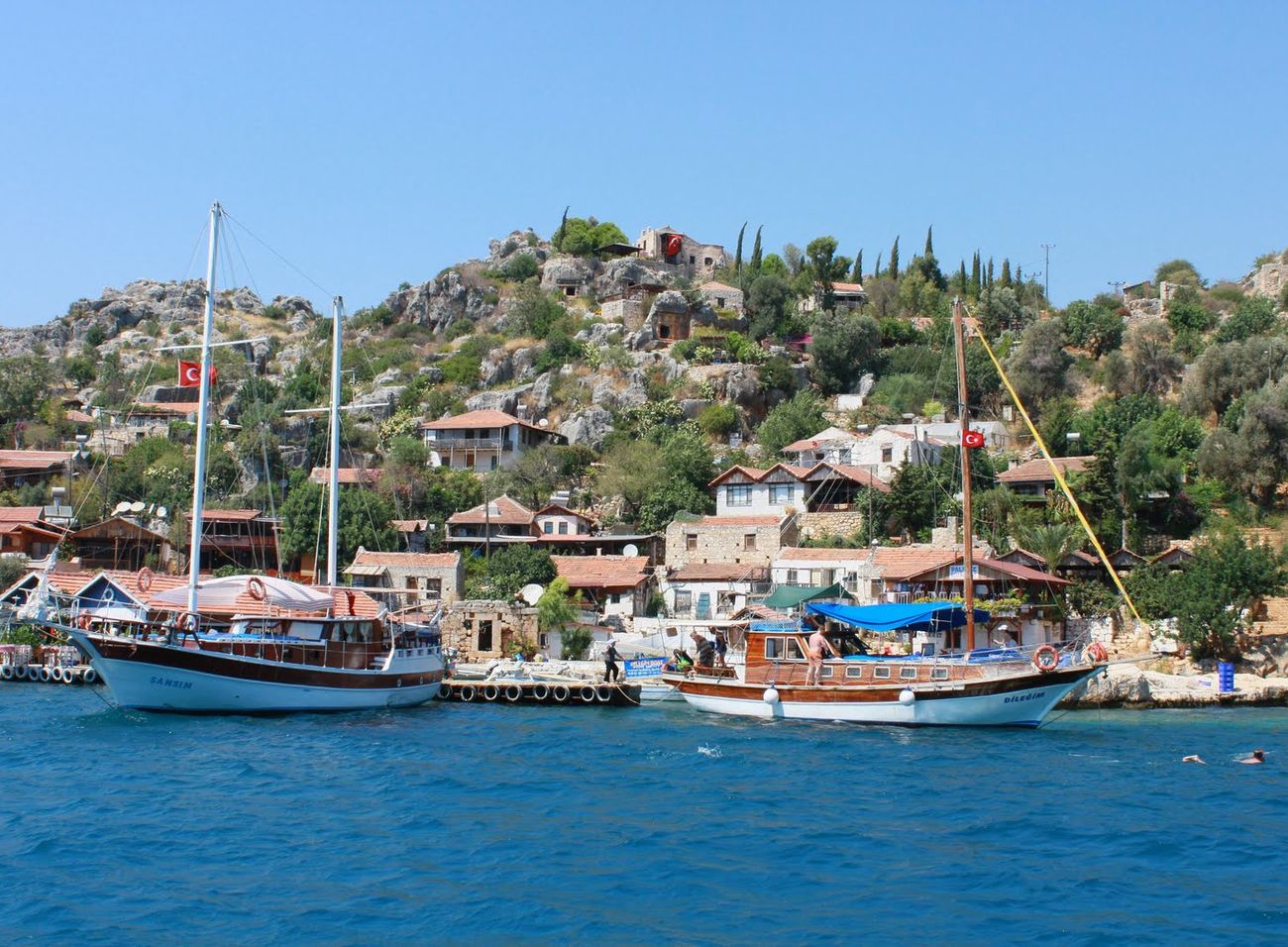 Üçağız balıkçı köyü Likya Teimiussa