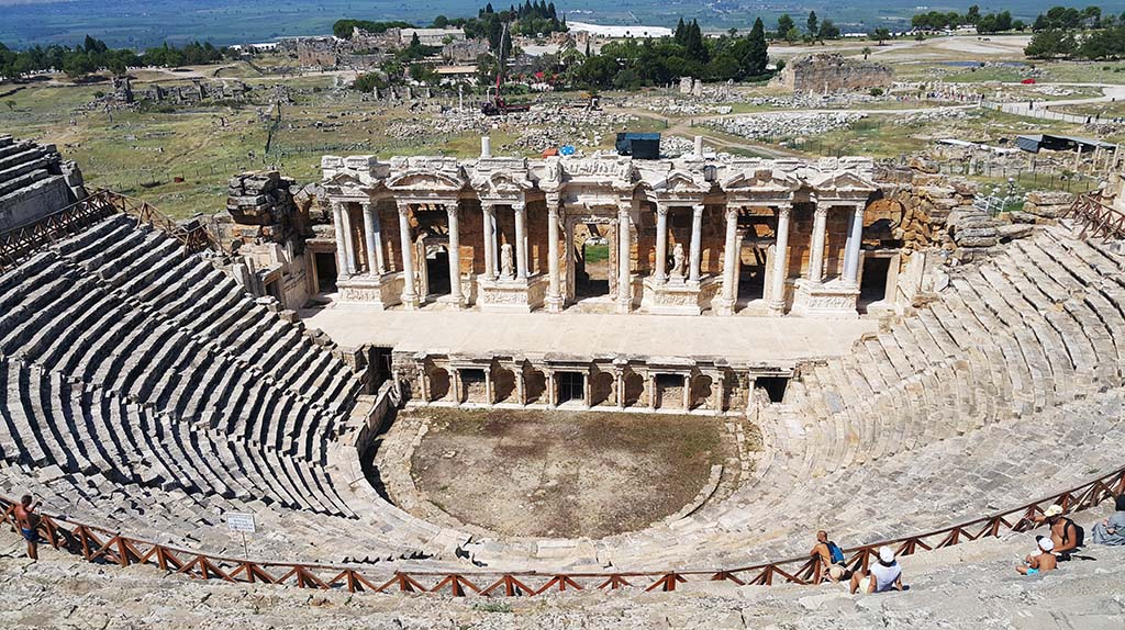 Hierapolis antik tiyatro Roma yapısı