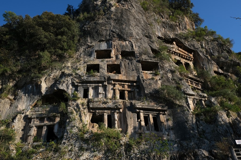 Telmessos Likya kaya mezarları antik