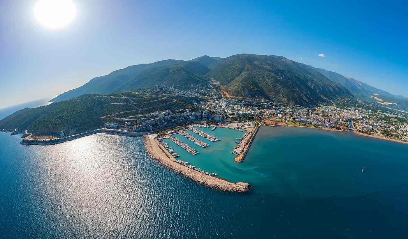 Yardımcı Adası tekne küçük koy