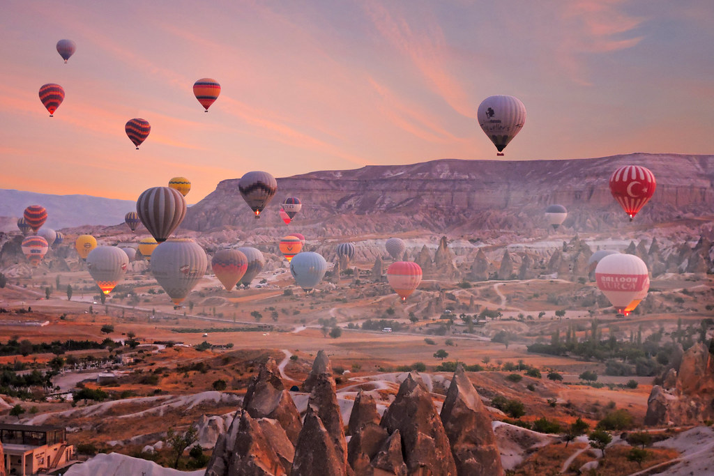 Sıcak hava balonu dünya en ünlü 100 balon