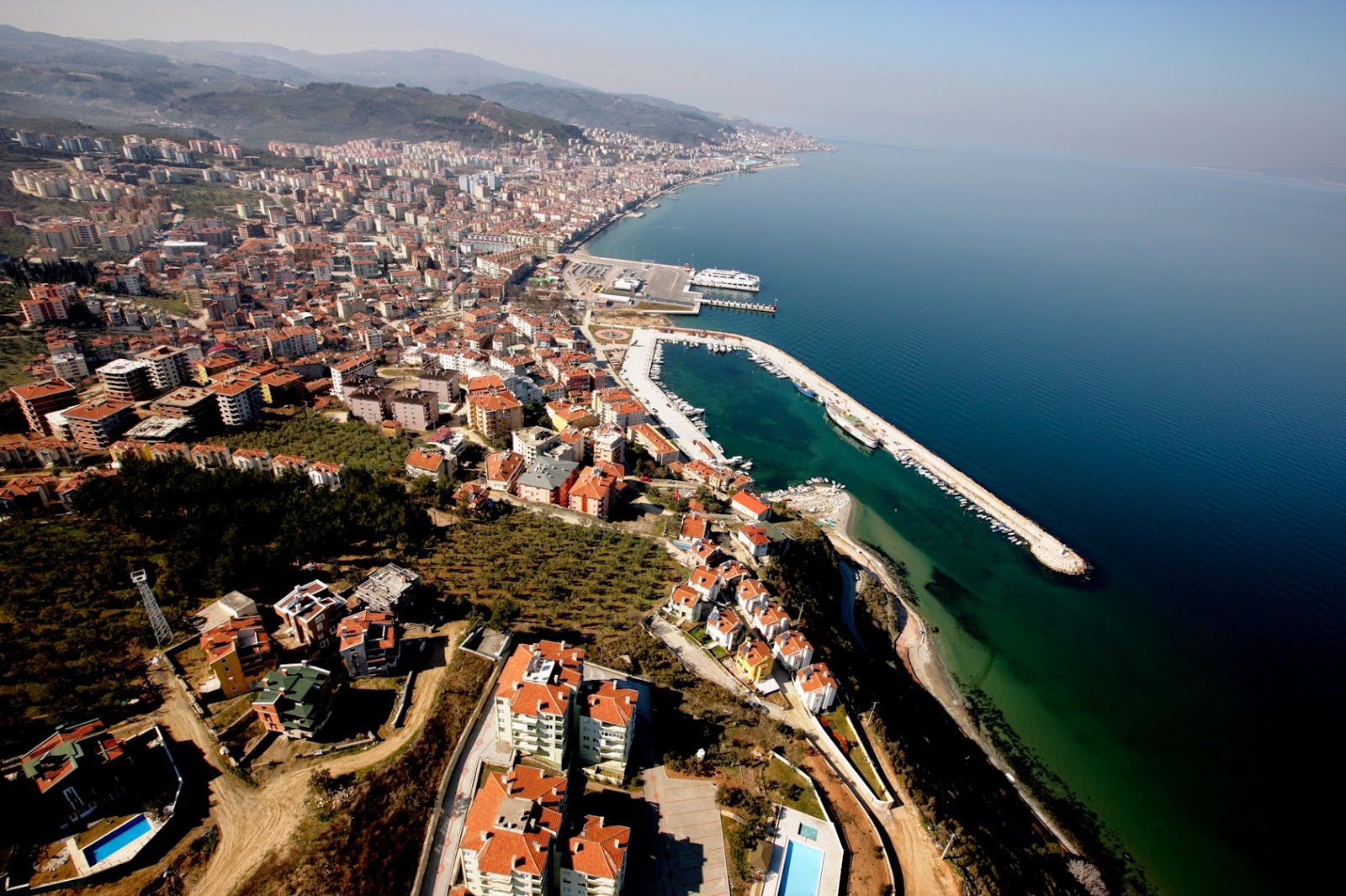 Mudanya sahili Marmara balıkçı klasik