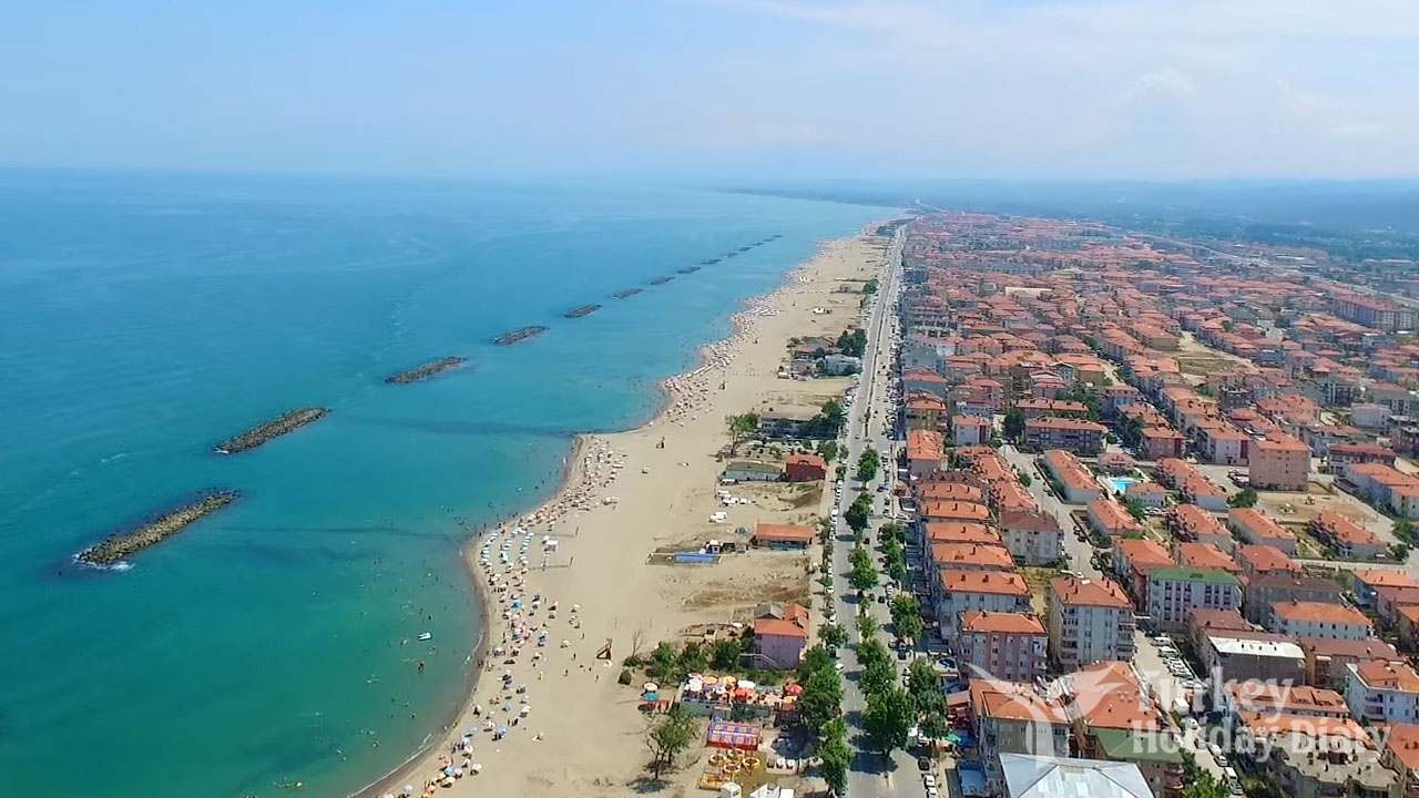Karasu sahili Karadeniz plaj kum