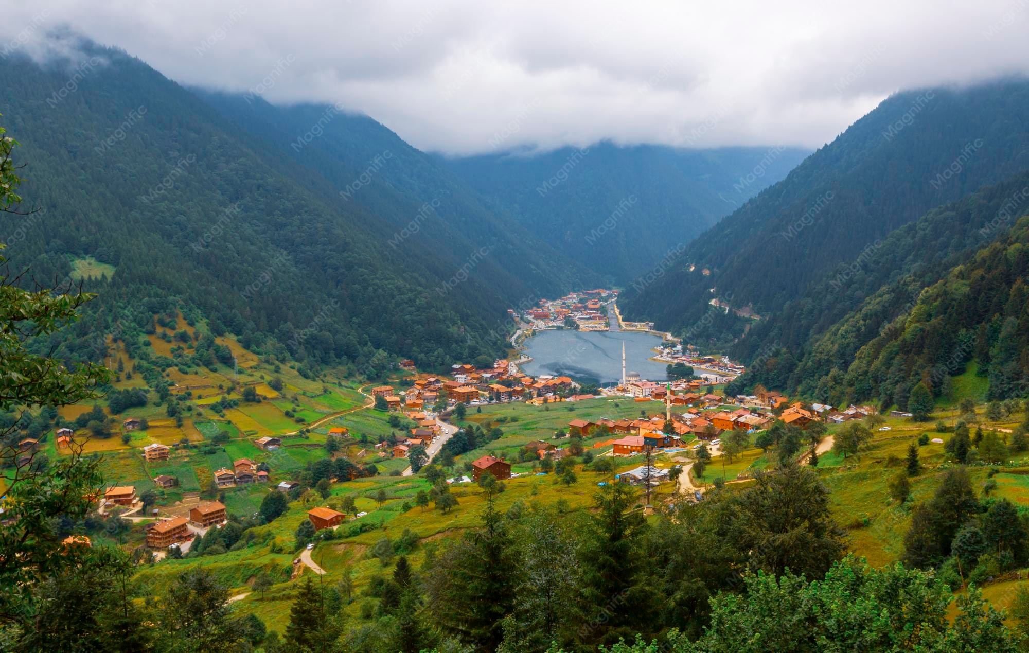 Uzungöl bungalov ahşap kabin orman dağ