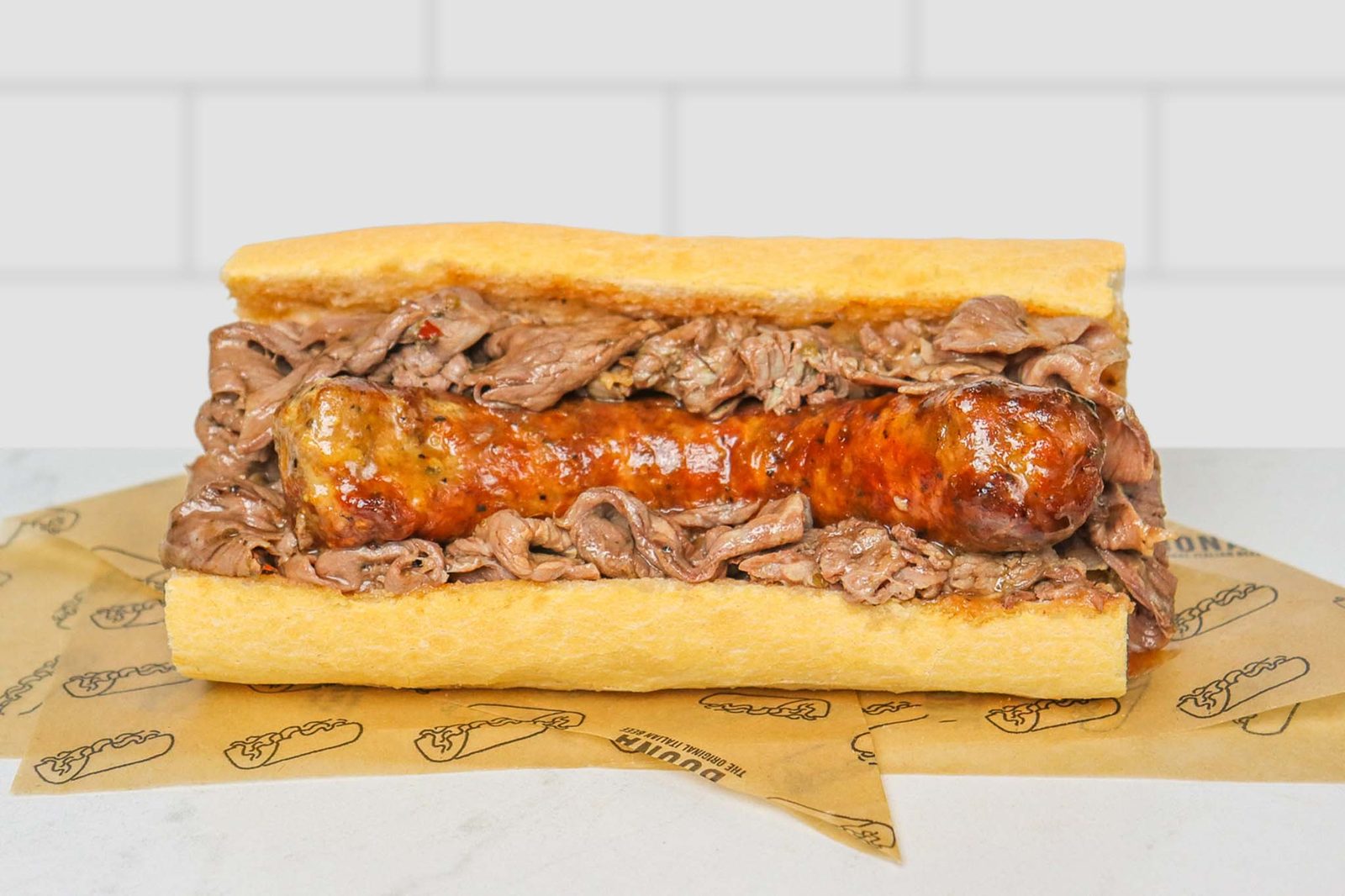 Italian beef sausage combo
