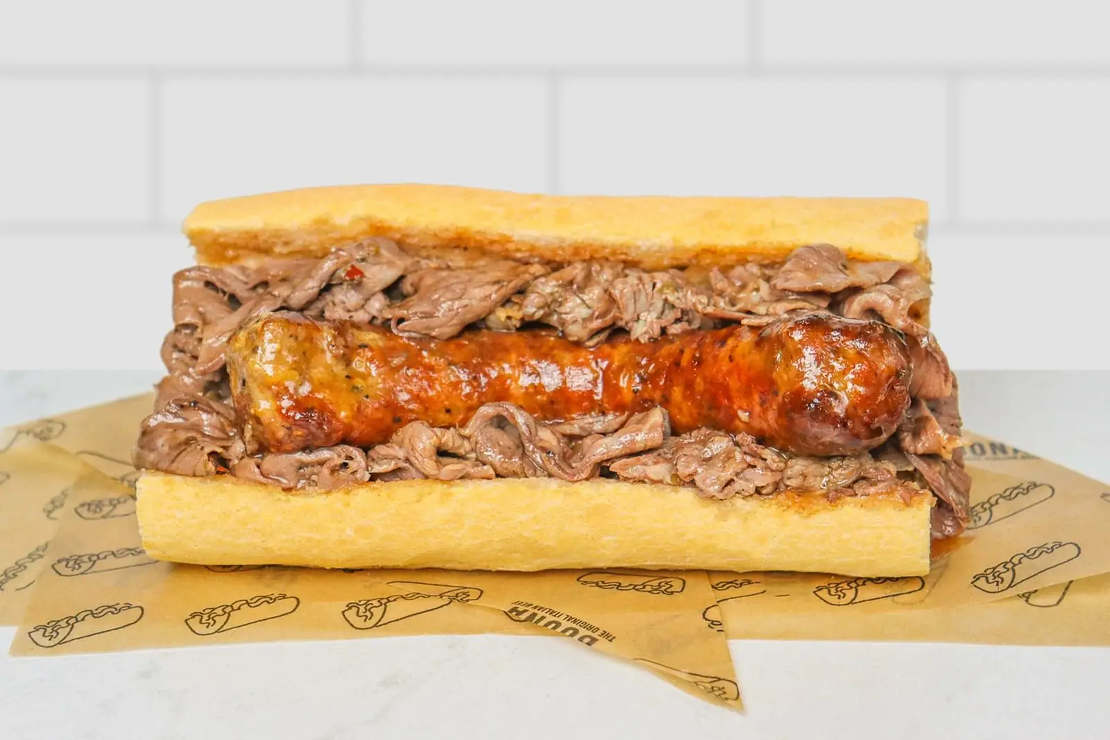 Italian beef sausage combo