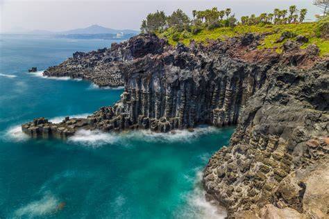 Jeju Jusangjeolli Bazalt Sütunları
