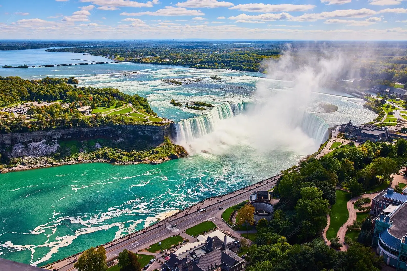 Niagara Şelalesi Horseshoe Falls Kanada Ontario tekne turu