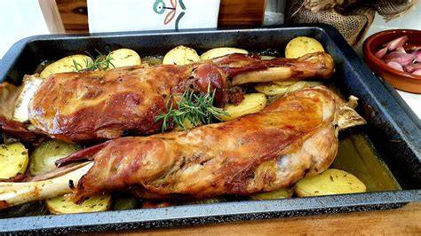 Cordero asado