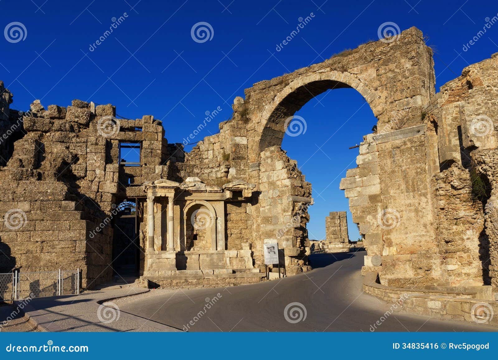 Side Vespasian Anıtı + Antik Kent Kapısı