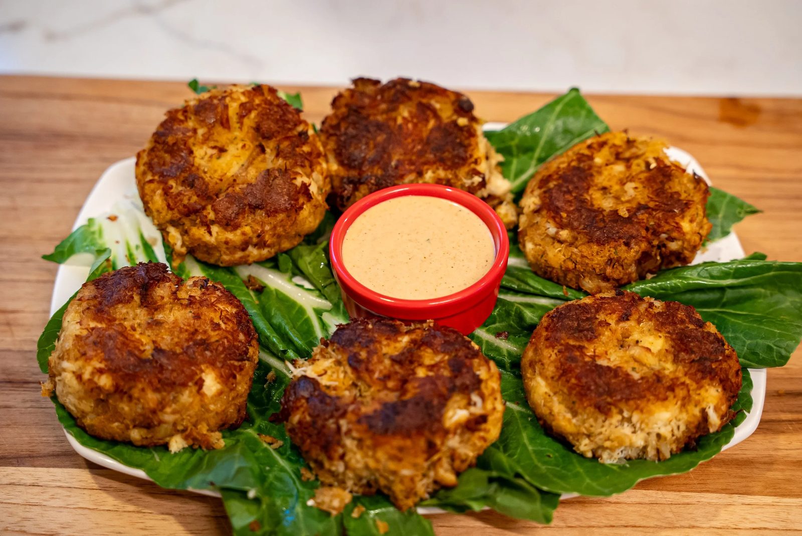 Maryland mavi yengeç (crab cake)