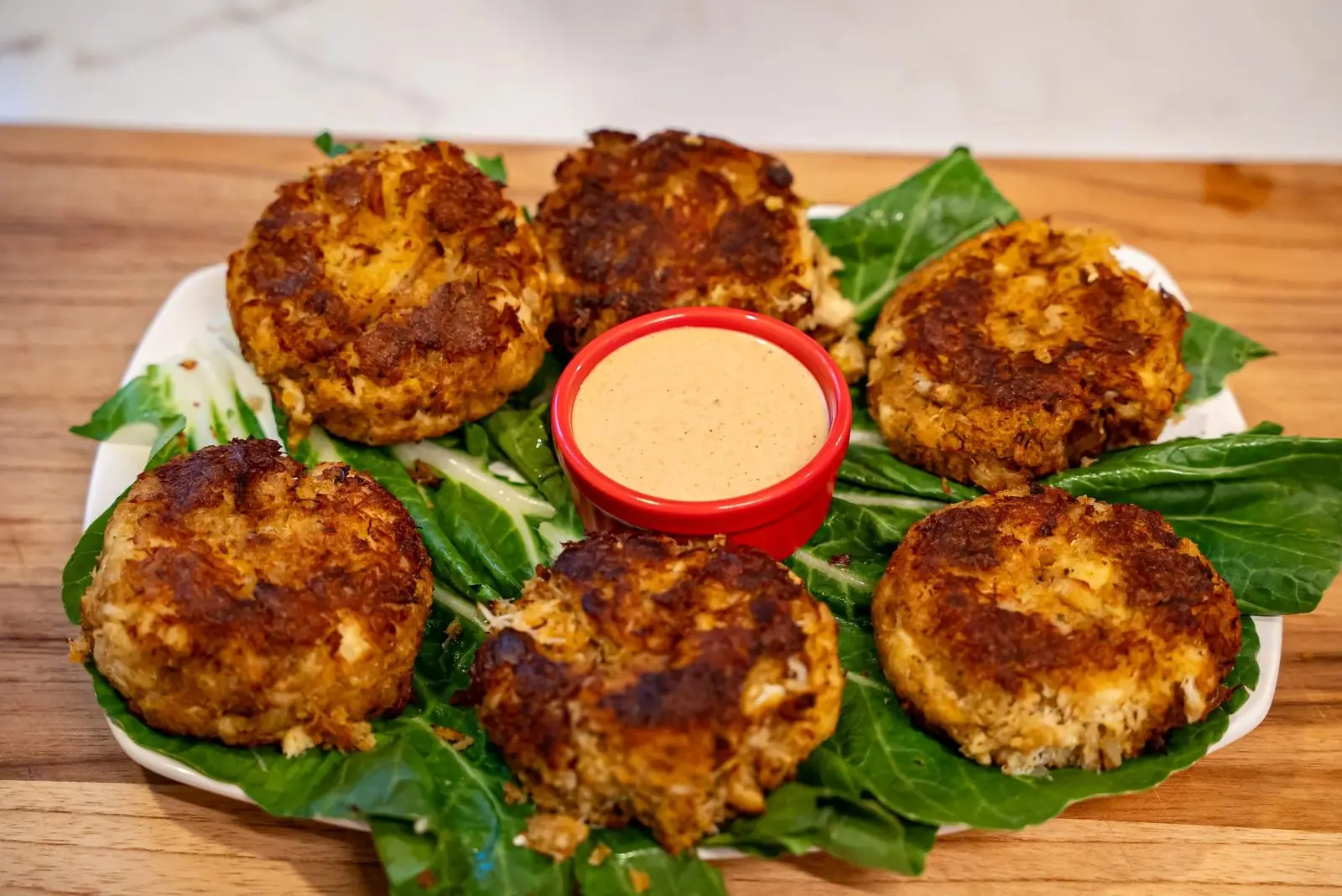 Maryland mavi yengeç (crab cake)